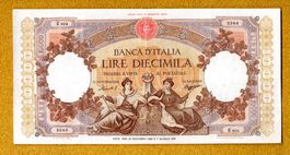 Italien 10.000 lire 1955 selten