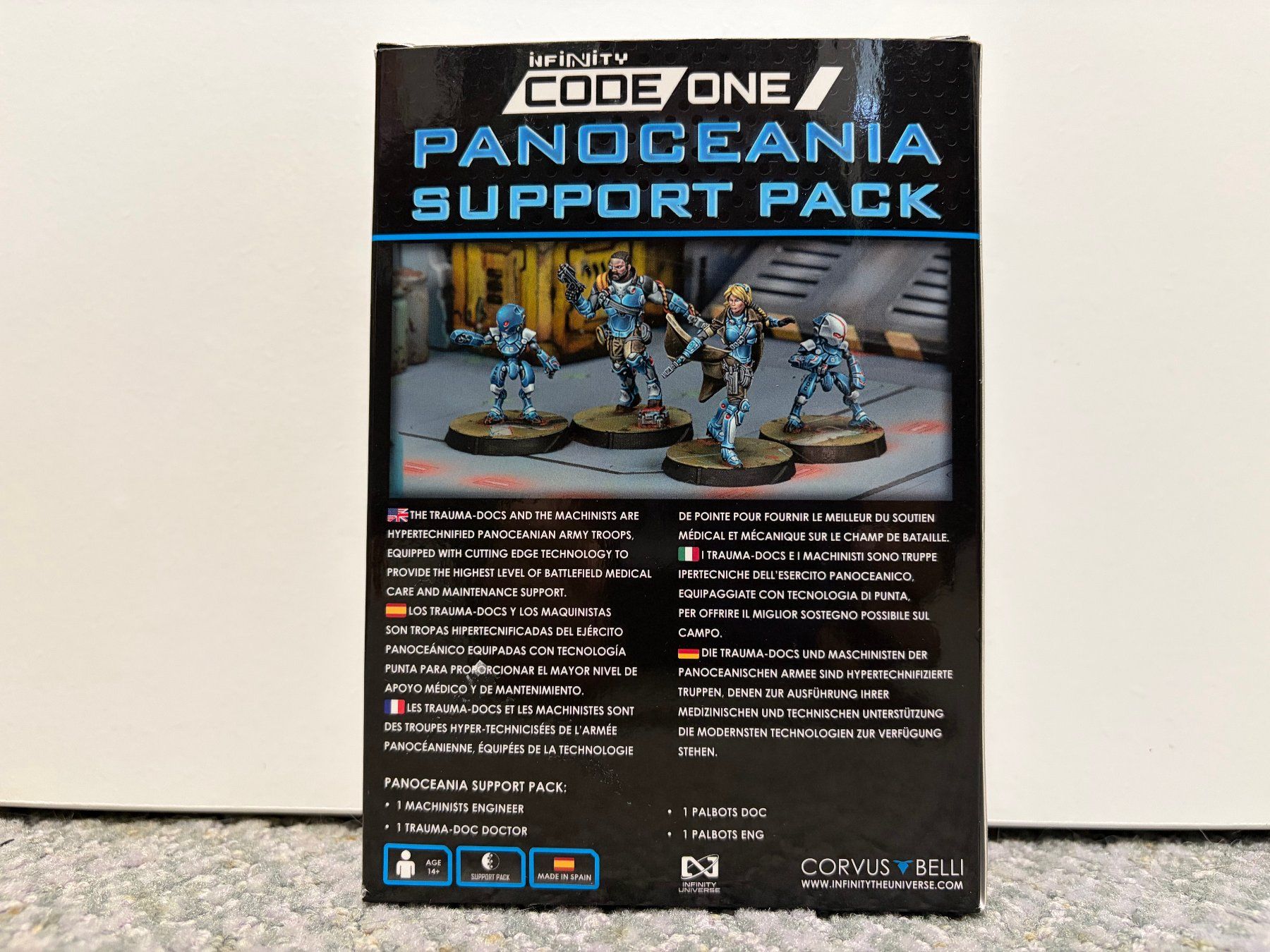 Kit di modellismo & Modellini statici: Infinity Panoceania Support Pack Miniaturen – Nuovo e nell'imballaggio originale da Buchs AG venduto da pebob 1