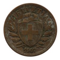 Schweiz / Suisse - 2 Rappen - 1907