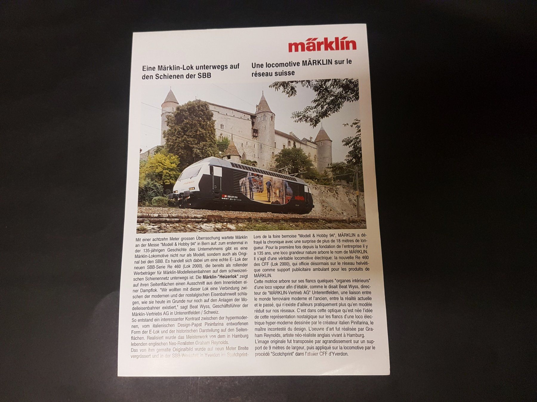 Märklin Modelleisenbahnen: Märklin, affichette, prospectus, Märklin Heizerlok, 1994 – Neu und originalverpackt aus Martigny von Abm1000