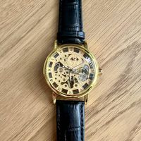 Sewor Skeleton Mechanische Uhr Gold-Schwarz