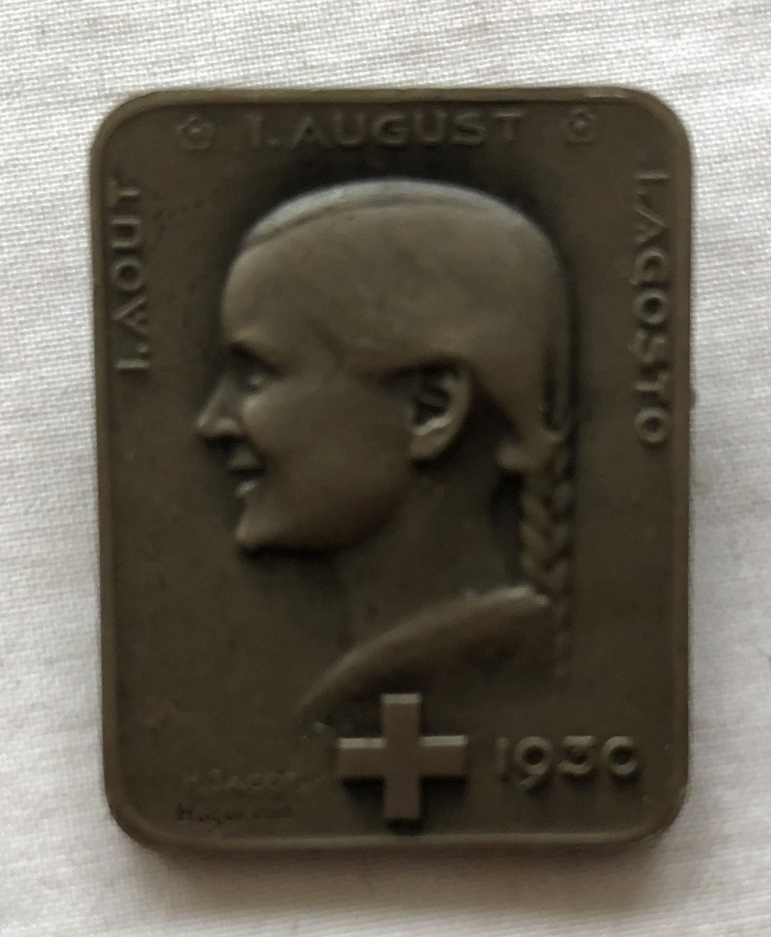 Placchette & Badge: Abzeichen - Schweiz - 1.August 1930 – Usato da Schaffhausen venduto da durruti