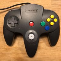 Original N64 Controller Schwarz/ Grau