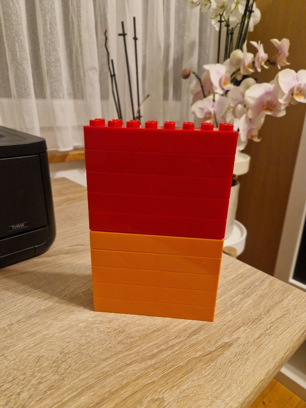 Kit di costruzioni: 10 mit Duplo kompatible 8er Blöcke. Rot und Orange – Usato da Effretikon venduto da saliaulo 1