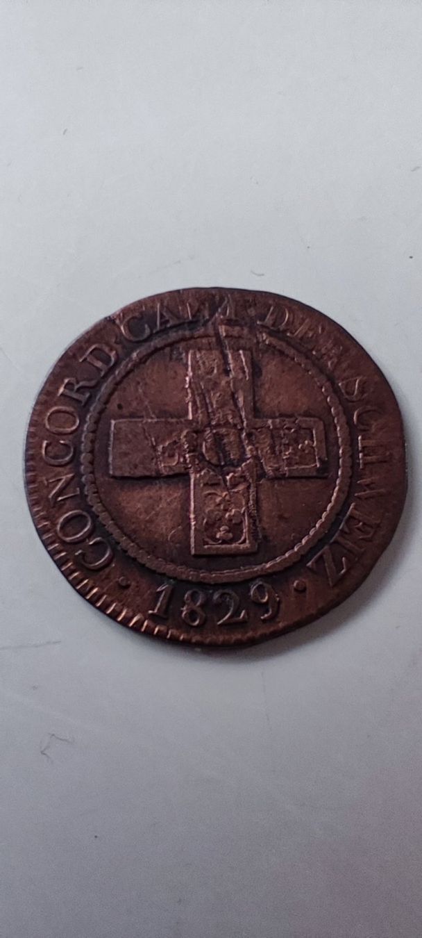 Alle Münzen: 5 Rappen 1829 Kanton Aargau – Gebraucht aus Zürich von turbopuz 1