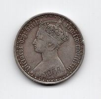 (317) England, 1 Florin, 1872, ss-vz