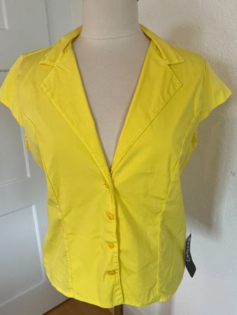 Colora Damen Bluse, Gr. M, Gelb, NEU