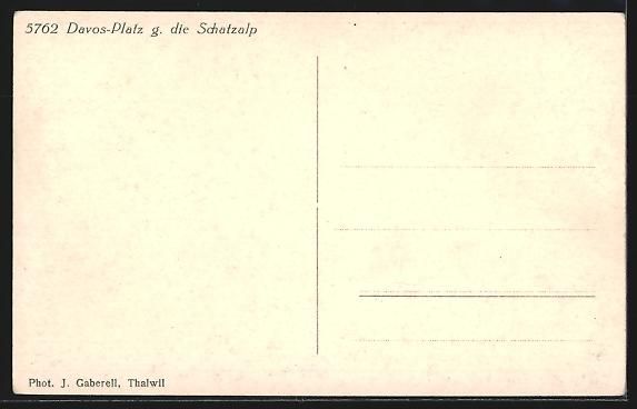 Cartes postales: Davos-Platz, Teilansicht gegen die Schat – D'occasion à Berlin par bartko-reher 1