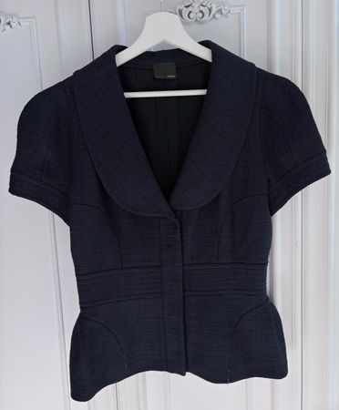 Fendi wool & silk tweed blazer jacket DE 38 IT 44 NEW