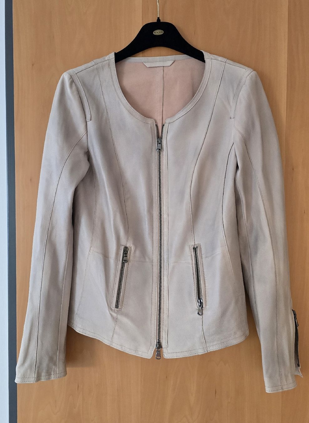 Giacche: Lederjacke 34 Schiya helles taupe meliert – Nuovo e nell'imballaggio originale da Untereggen venduto da cla_kb2w