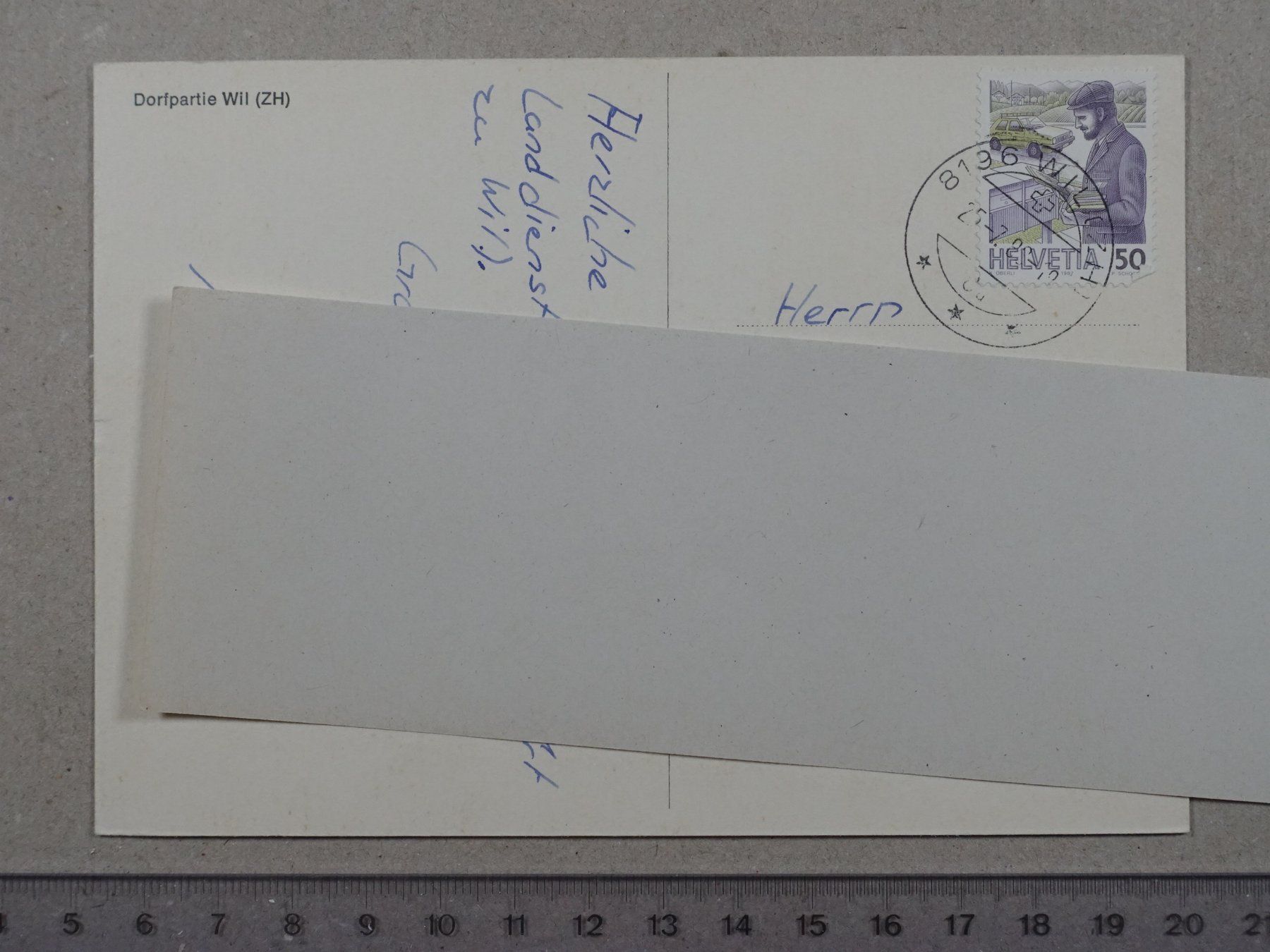 Cartoline postali: Wil ZH, Dorfpartie, 1988 – Usato da Lenzburg venduto da fh1 1