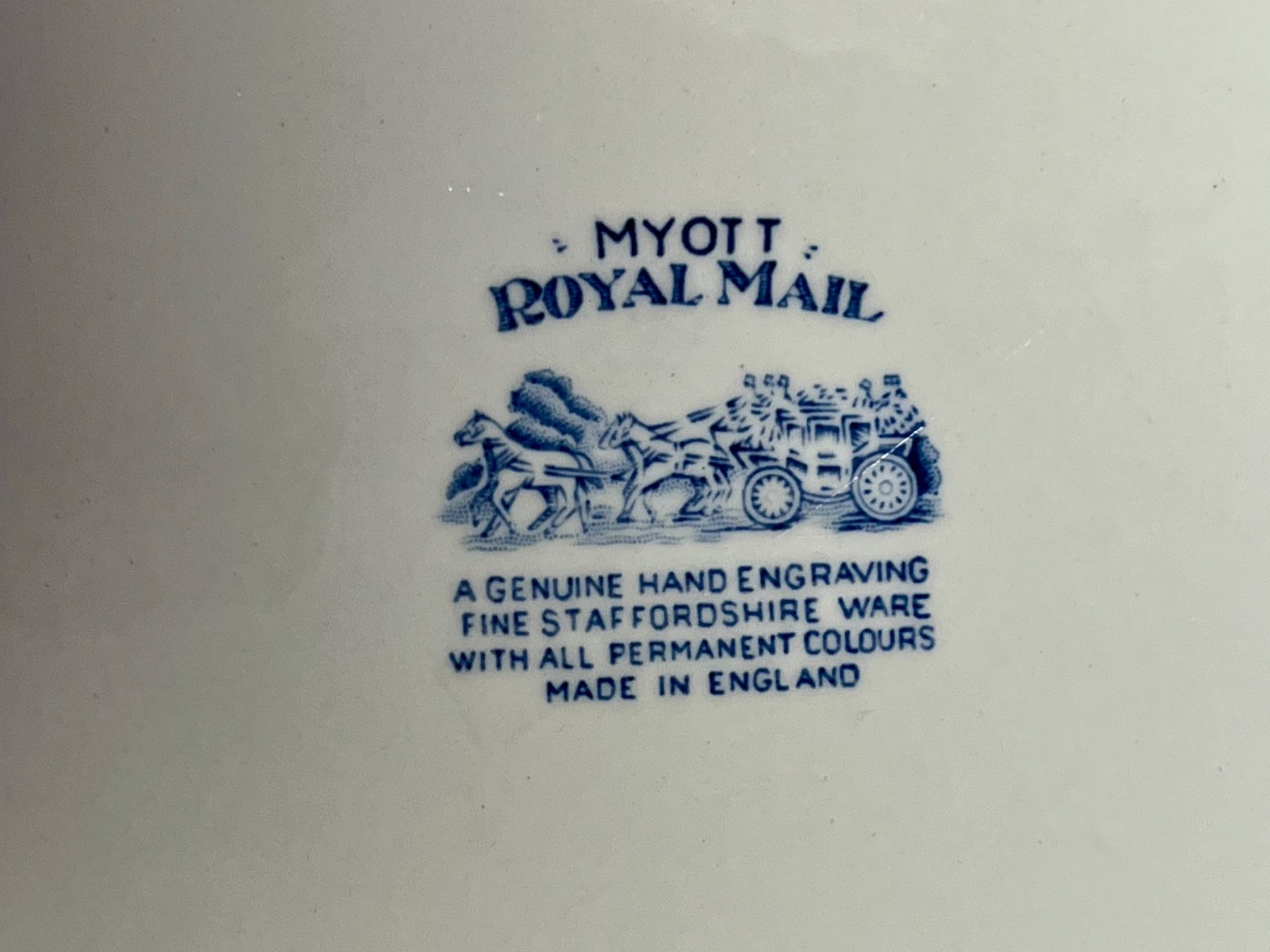 Piatti: Vintage Teller Myott Royal Mail – Usato da Basel venduto da Winniepuuh 3