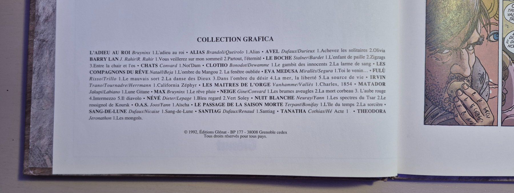 Fumetti: Tanatha - Acte 1 - EO 1992 TBE – Usato da Grand-Lancy venduto da loi_599y 3