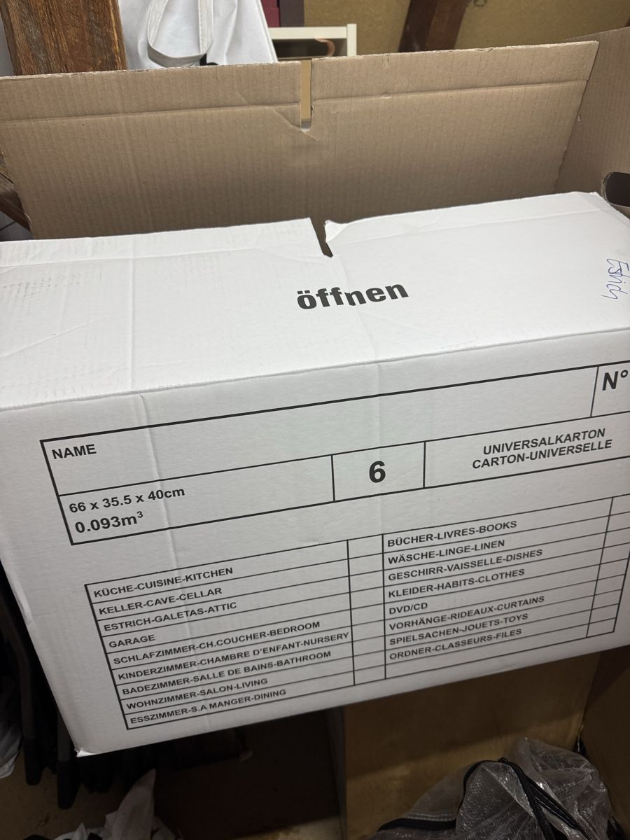 Cartoni: Standard Umzugskartons 1x gebraucht – Usato da Zürich venduto da Chanelle07 2