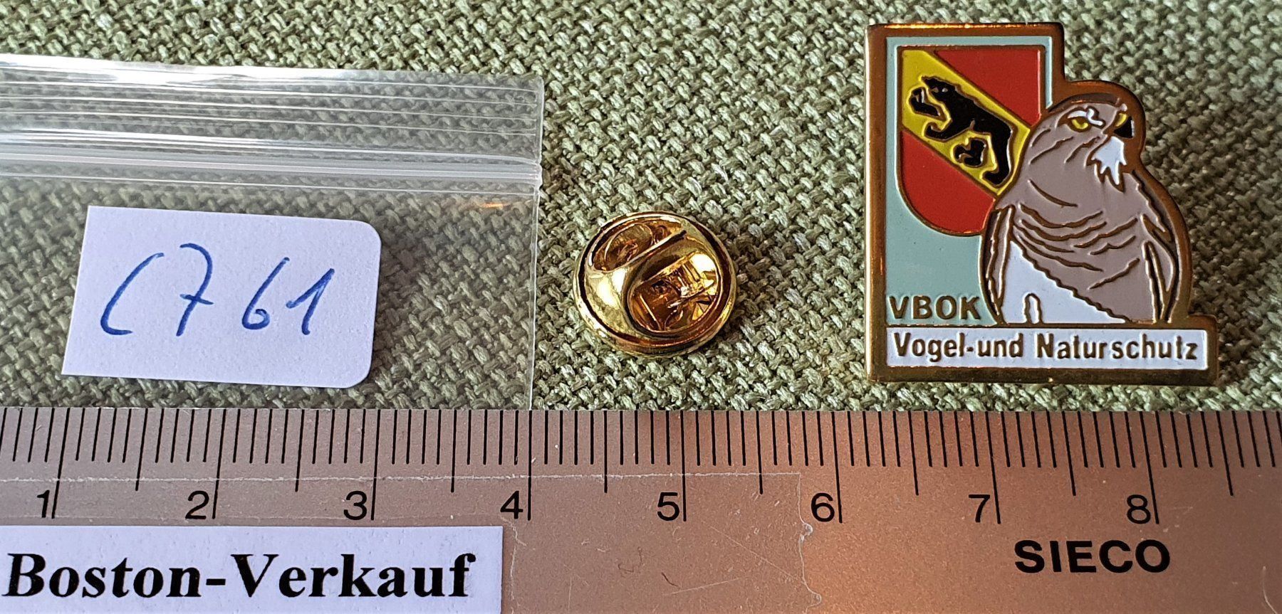 Placchette & Badge: C761 - Pin VBOK Vogel & Naturschutz Bern – Usato da Reinach BL venduto da Boston-Verkauf 3
