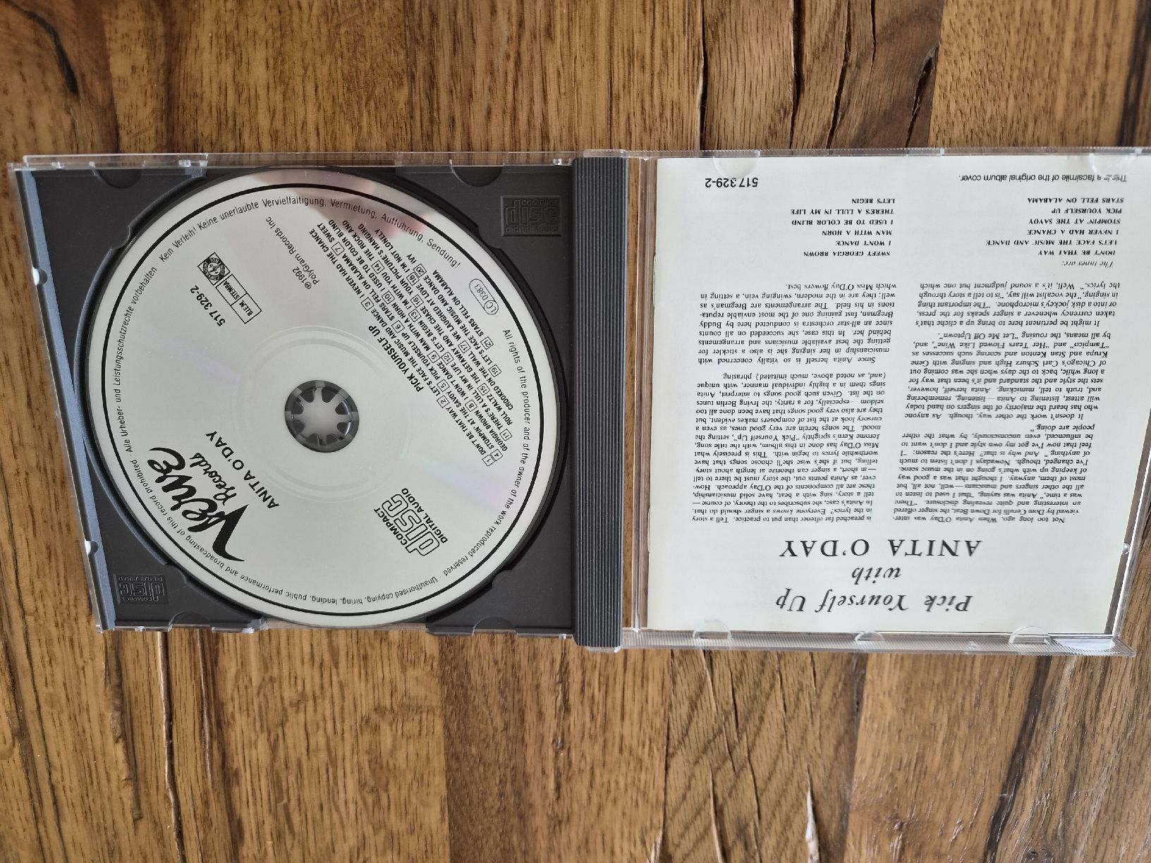 CDs: ANITA O'DAY PICK YOURSELF UP – Gebraucht aus Zofingen von Tinpan 1