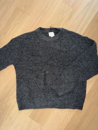 H&M Strickpullover dunkelgrau