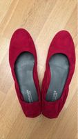 Rote Peter Kaiser Ballerinas aus Wildleder, Grösse 42