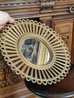 Wandspiegel Gold Sonnenspiegel Rund Kunststoff 30 cm