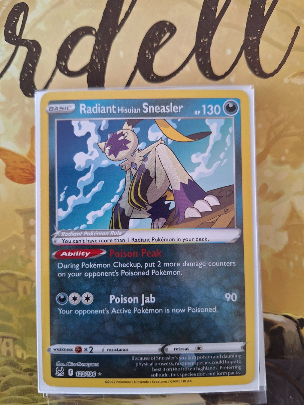 Pokémon Carte collezionabili: Radiant Hisuian Sneasler - Pokemon – Usato da Altstätten SG venduto da GGsGameshop