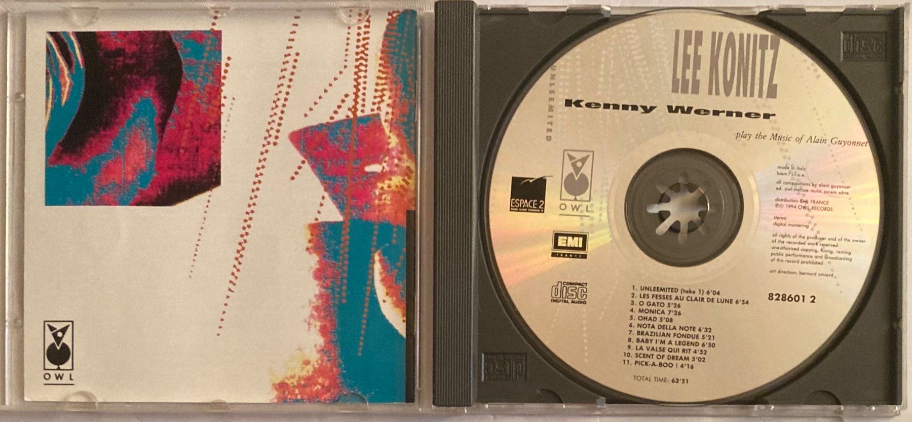 CD: LEE KONITZ / KENNY WERNER - UNLIMEETED – Usato da Poliez-Pittet venduto da Newtown-Records 2
