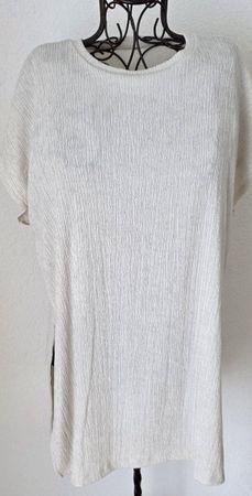 2 stk,Damen Shirt ecru,mit Schlitz,Gr.XL