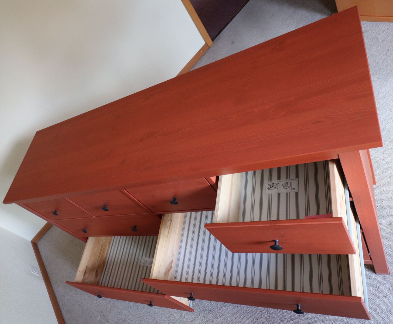 Cassettiere: Kommode - IKEA HEMNES mit 8 Schubladen Rostrot – Usato da Hagendorn venduto da and_f6dj 5