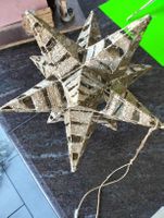 Weihnachtsstern Dekoration goldfarbig guter Zustand