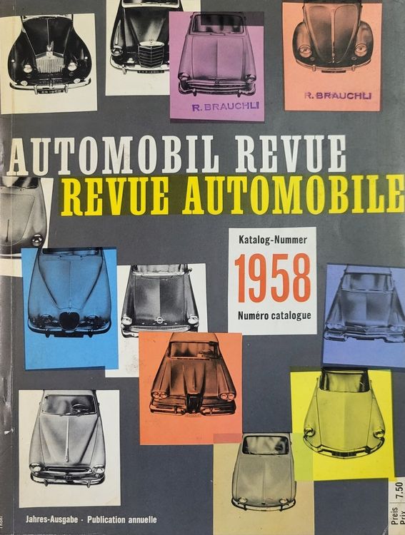 Automobil Revue Katalog 1958 Kaufen auf Ricardo