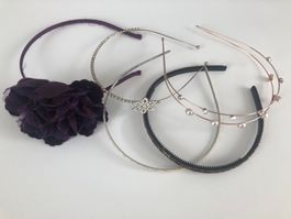 Set von 5 festlichen Haarreifen gebraucht