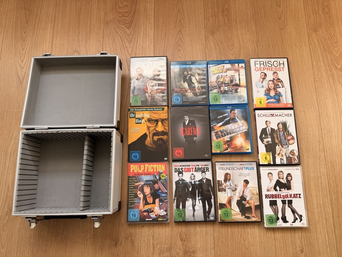 Alle DVDs: DVD & Blu-ray Sammlung - inkl. Aluminium Koffer – Gebraucht aus Kreuzlingen von TG-1