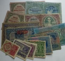 Lot ++ 13 alte Banknoten aus Österreich