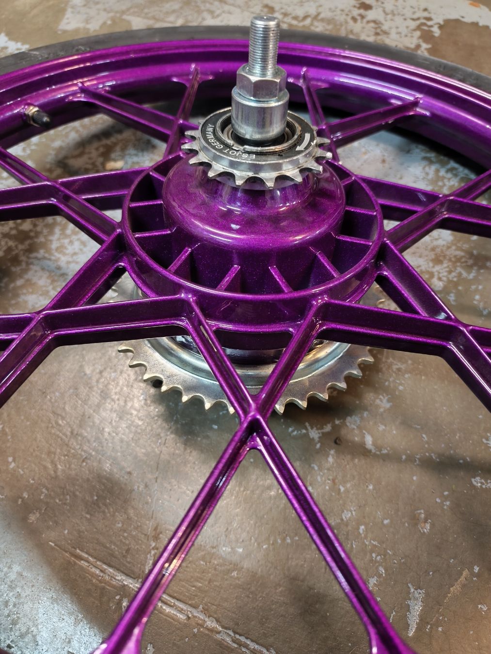 Puch Mofa-Ersatzteile: Snowflake Felgensatz Candy Violett  – Neu (gemäss Beschreibung) aus Münchwilen TG von Denso33 2