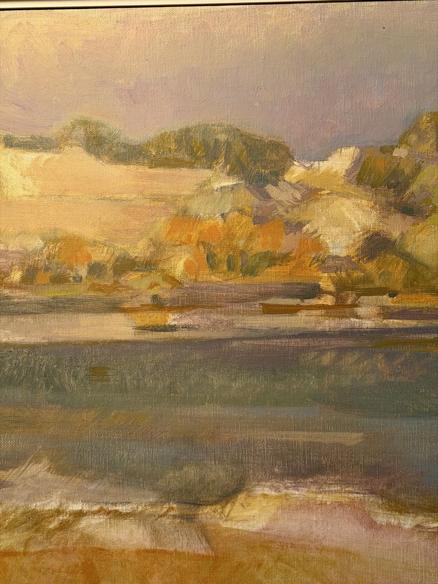 Dipinti: YOKI, EIGENTLICH EMILE AEBISCHER Serene View Painting – Usato da Lausanne venduto da artnouveau04 2