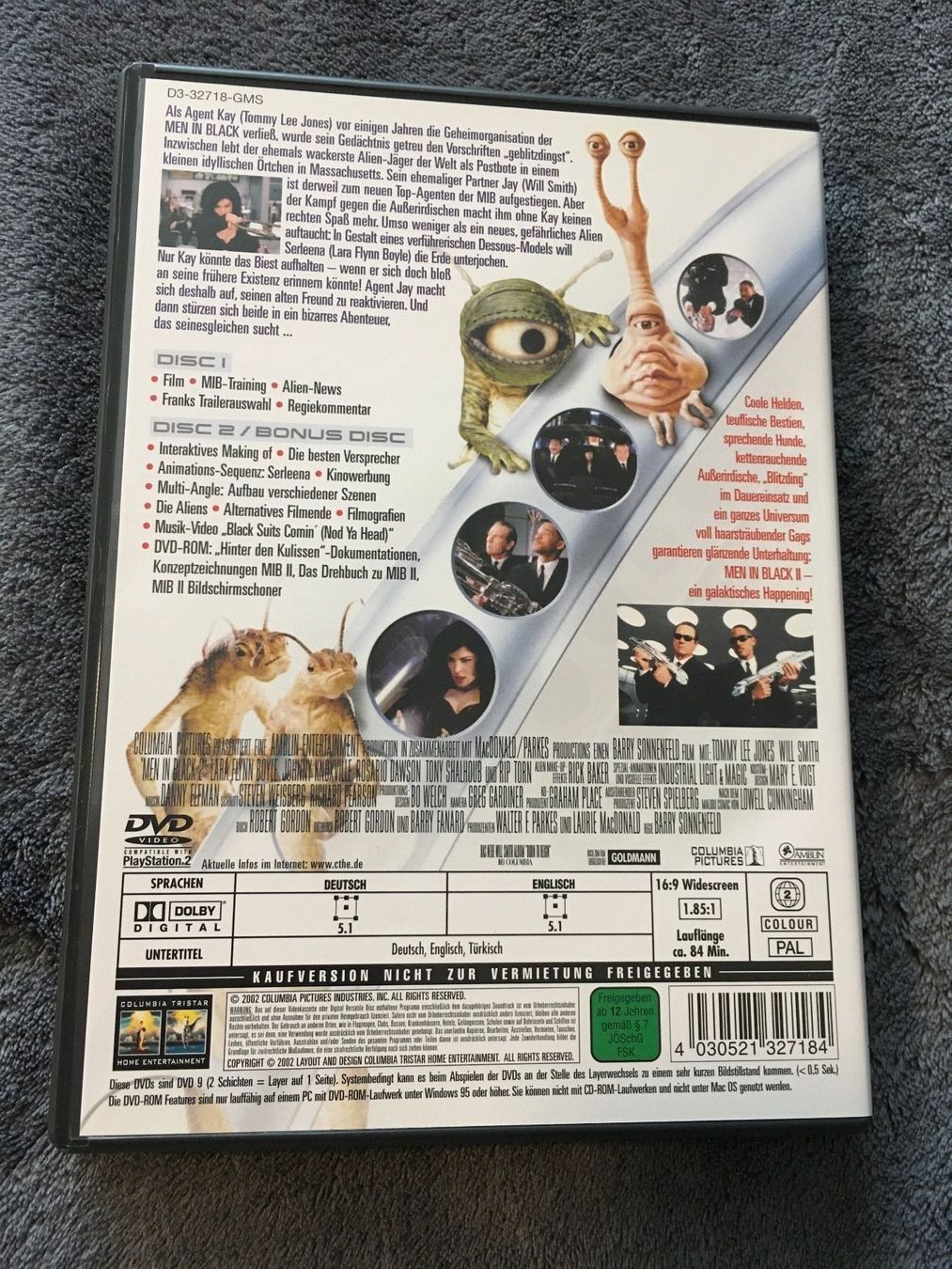 Tutti i DVDs: DVD Men in Black 2 , zwei DVDs – Usato da Regensdorf venduto da scheissspiel 1