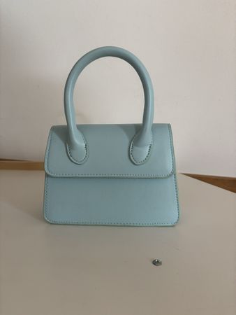 Blaue Mini-Handtasche