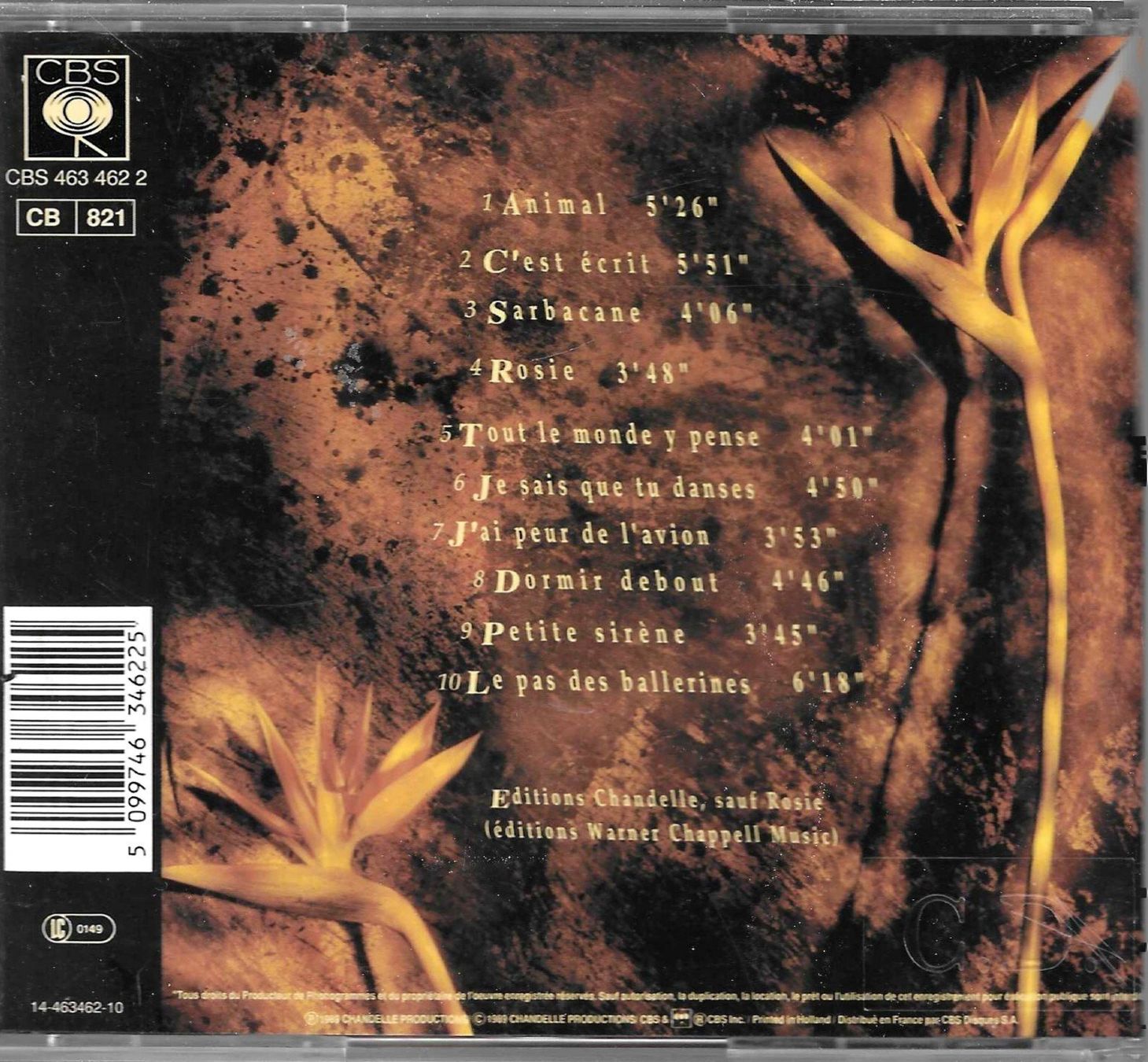 CD: Francis Cabrel 2 CD's - Saarbacane & 77-87 – Usato da Savagnier venduto da Ne2065 1