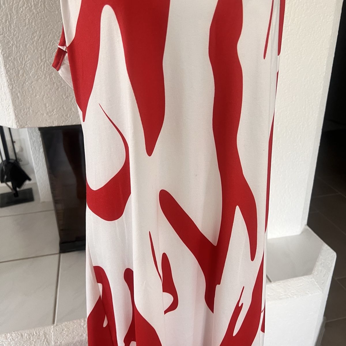 Robes: Langes Kleid weiss-rot Gr. XL – Neuf (Voir description) à Seon par Sunny-Schmuck78 1