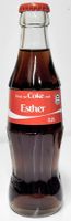 Coca-Cola Flasche mit Namen Esther  von Deutschland