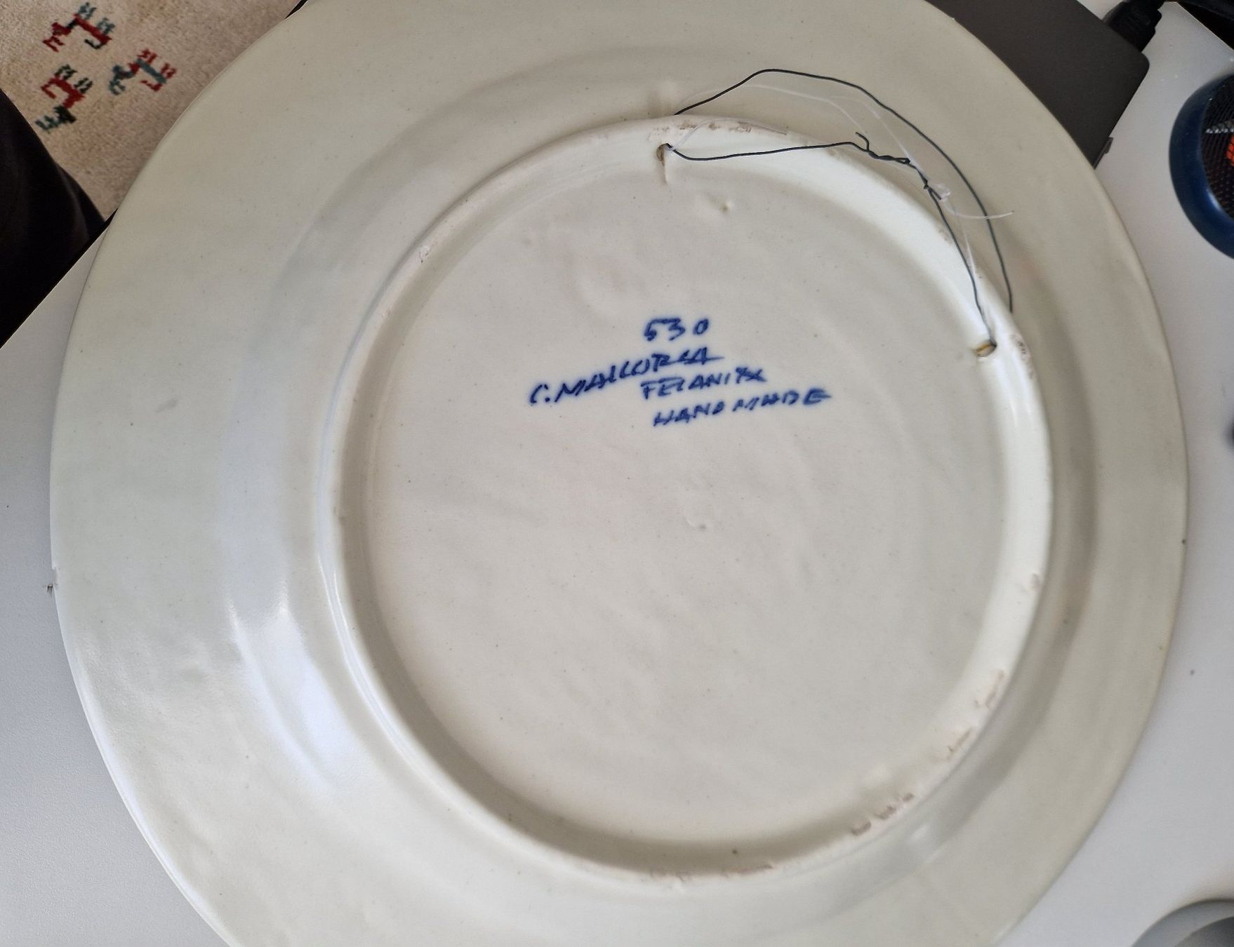 Tutte le decorazioni: Grosser Teller aus Keramik – Usato da Grosswangen venduto da relleufp43 2