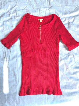 T-shirt rouge manches courtes XS ESPRIT