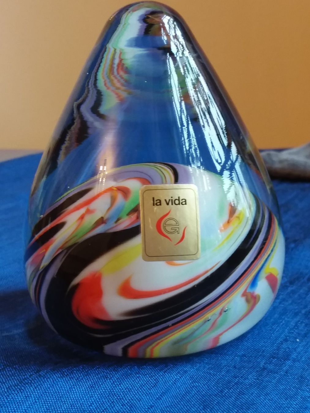 Statuette: La Vida Paperweight Briefbeschwerer Glas Design – Usato da Zürich venduto da Aleick