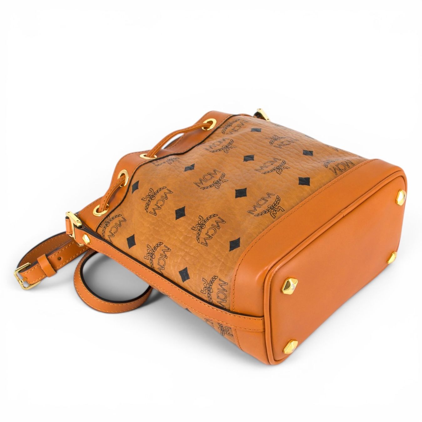 Mcm Borse da donna: MCM Heritage Beuteltasche Visetos cognac – Usato da Binningen venduto da Designerlabels 9