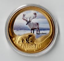 Reindeer_Arctic Animal_Gedenkmedaille