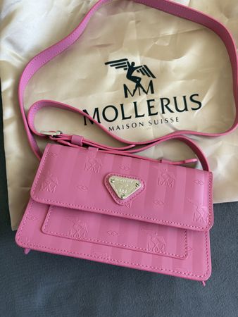 Umhängetasche Mollerus rosa neuwertiger Zustand
