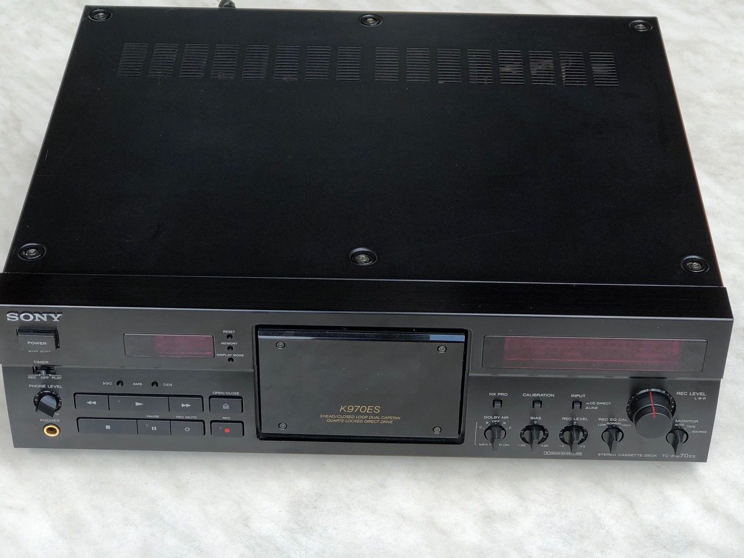 Sony Aufnahmegeräte: Sony Tape Deck TC-K 970ES Teildefekt – Gebraucht aus Gossau ZH von Musicman1 1
