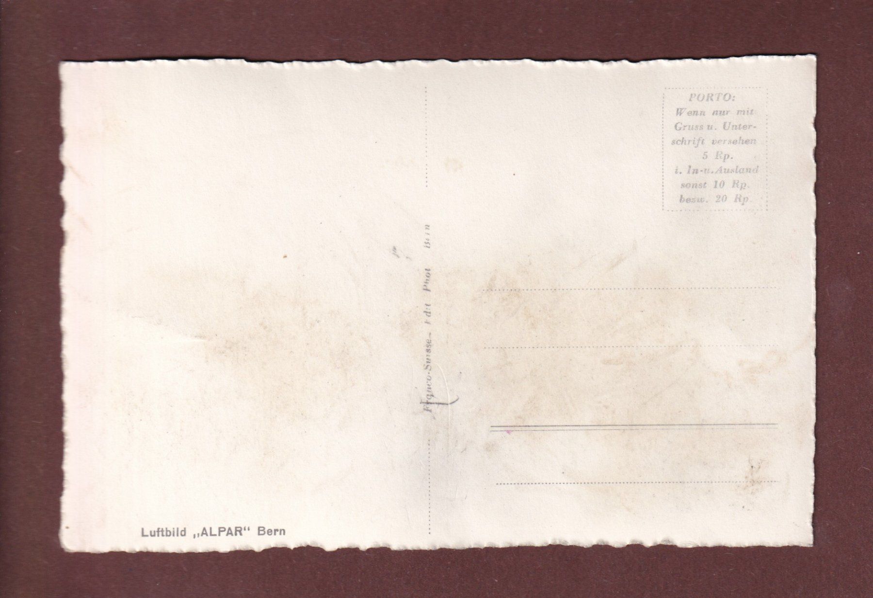 Cartoline postali: BERN vom Flugzeug aus gesehen – Usato da Pully venduto da nicecards-shop 1
