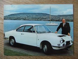 AK mit Ruedi Walter und Oldtimer Simca 1200 Sport 4.9.1970
