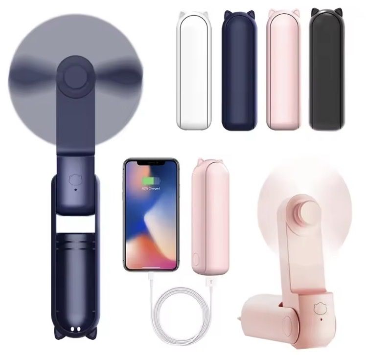 Accus & piles: 2 in 1: Ventilator (Handventilator) & Powerbank – Neuf avec emballage d'origine à Andwil SG par Kaltbrunner