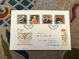 1 Erstagsbrief LI Einschreiben 1984